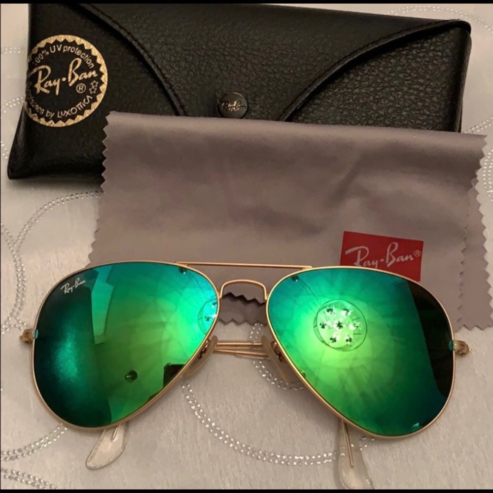 Ray ban Green Flash aviator sunglasses